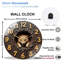 Horloge murale rétro vintage en bois avec chiffres - horloge murale moderne en verre 12 po
