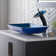 Galaxy Glass Rectangular Vessel Bathroom Sink with Faucet