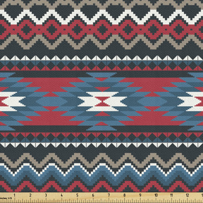 Twombly Folkloric Striped Design Antique Maya Fabric