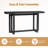 59'' Mordern Black Solid Wood Console Table for Entryway -790780583-790780581
