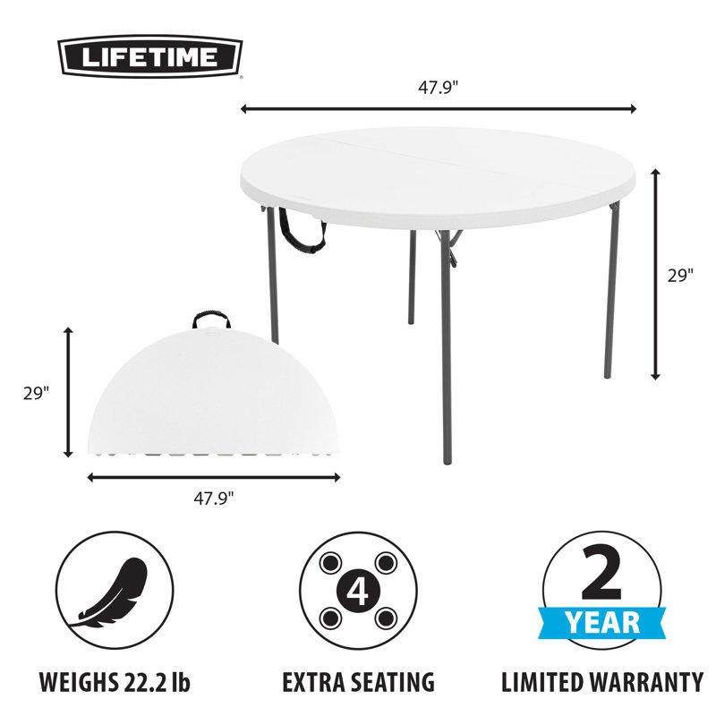 Table pliante portative 48 po