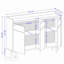 Buffet de style Mid-Century 54 po avec 4 tablettes noires Bradley-595740954