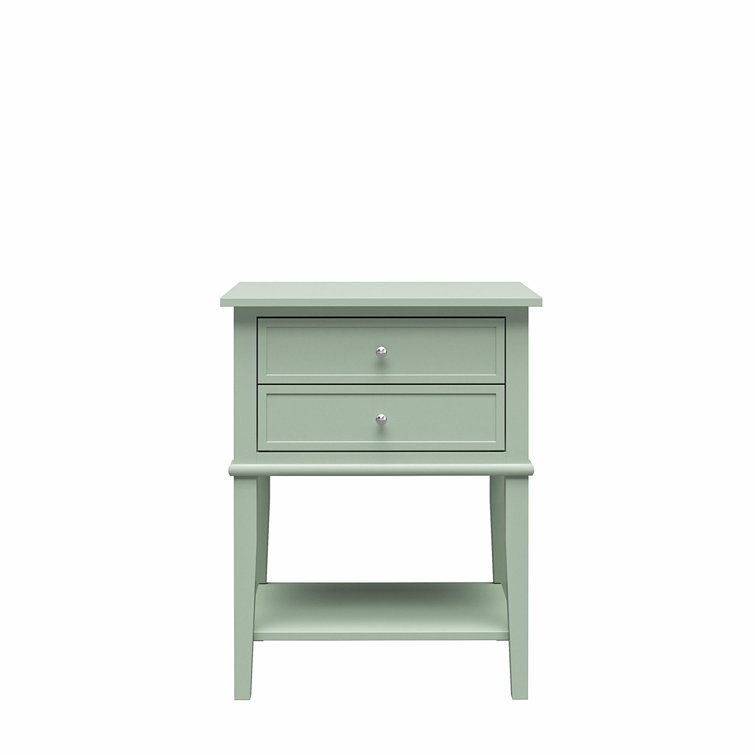 Dmitry 2-Drawer End Table with Storage