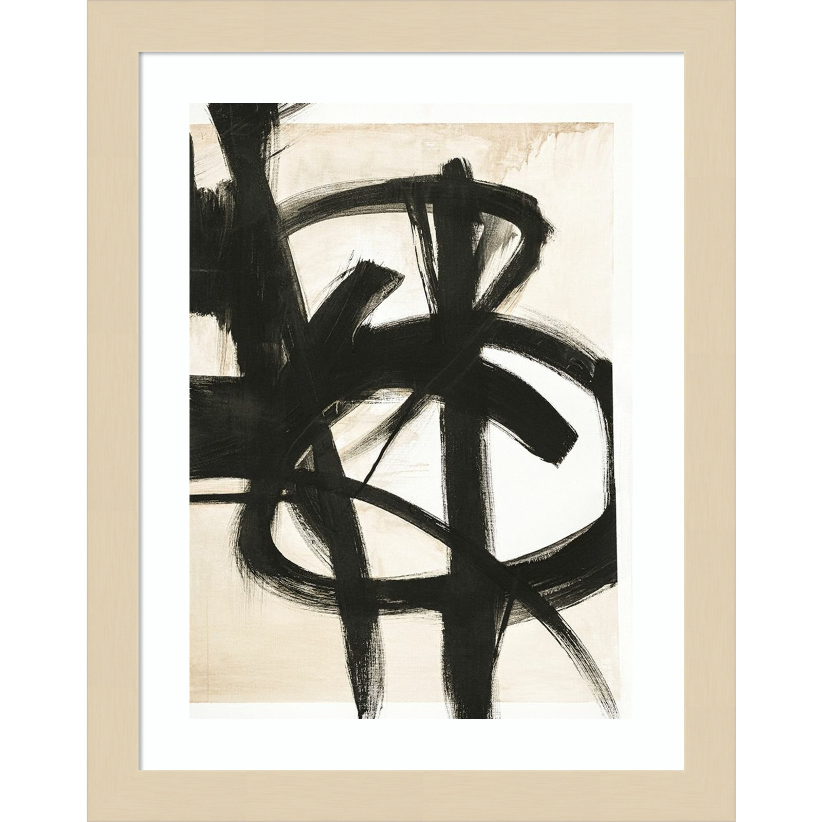 Graphical Shapes 7 by Design Fabrikken, Brown Framed Paper, 19.12" H x 15.12" W x 0.88" D