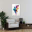 Vibrant Color Burst Abstract Colorful Energetic Wall Art Print by Mauro - Wrapped Canvas Print-630627366