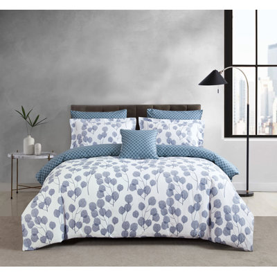 Cotton Sateen Floral Duvet Cover