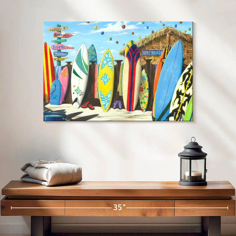 Senne Surf Shack, 16" H x 24" W