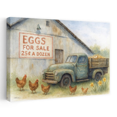 Spring On The Farm by Anthony Smith - Wrapped Canvas Print