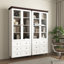 Armoire de rangement blanche en panneau de fibres à densité moyenne