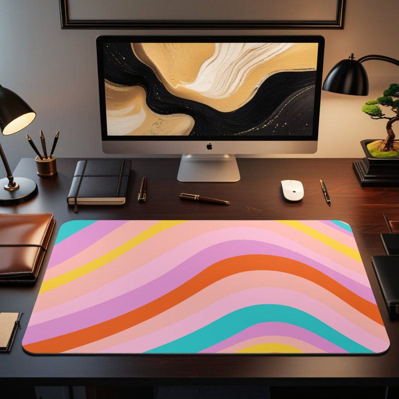 Polyester Desk Pad, 14.4x12.1