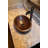 18" Oval Skirted Vessel Hammered Copper Sink