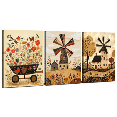 3 Piece Wrapped Canvas Print