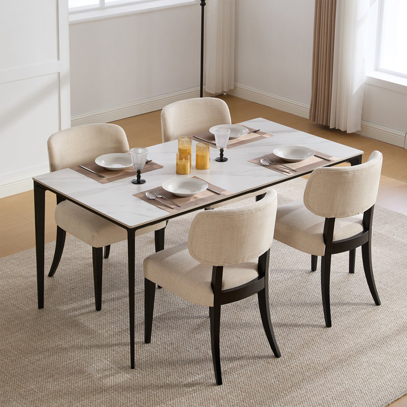 2 ensembles de chaises de salle à manger en bois modernes, de chaises d'appoint de cuisine robustes et confortables, idéales pour les cuisines, les cafés et les bureaux.
