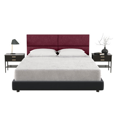 Panelist Modern Padded Headboard - Set of Wall Mounted Panels