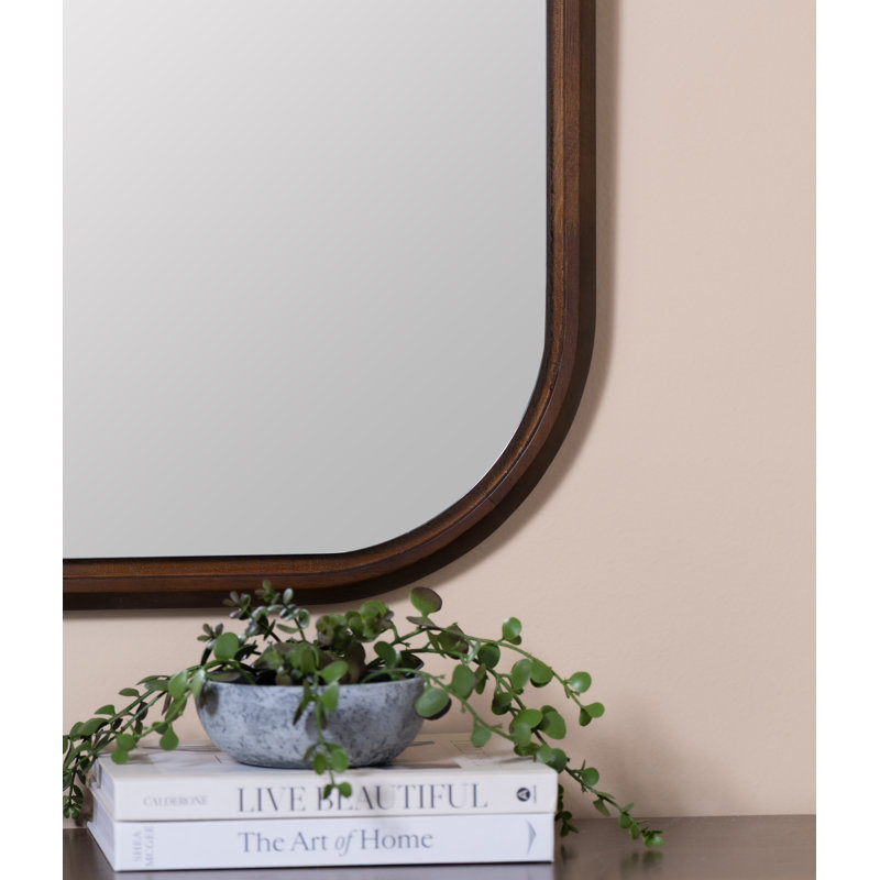 Rectangle Solid Wood Wall Mirror