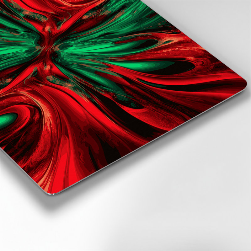 Gradient Abstract 87, art mural en métal brun, H 11 po x l 14 po