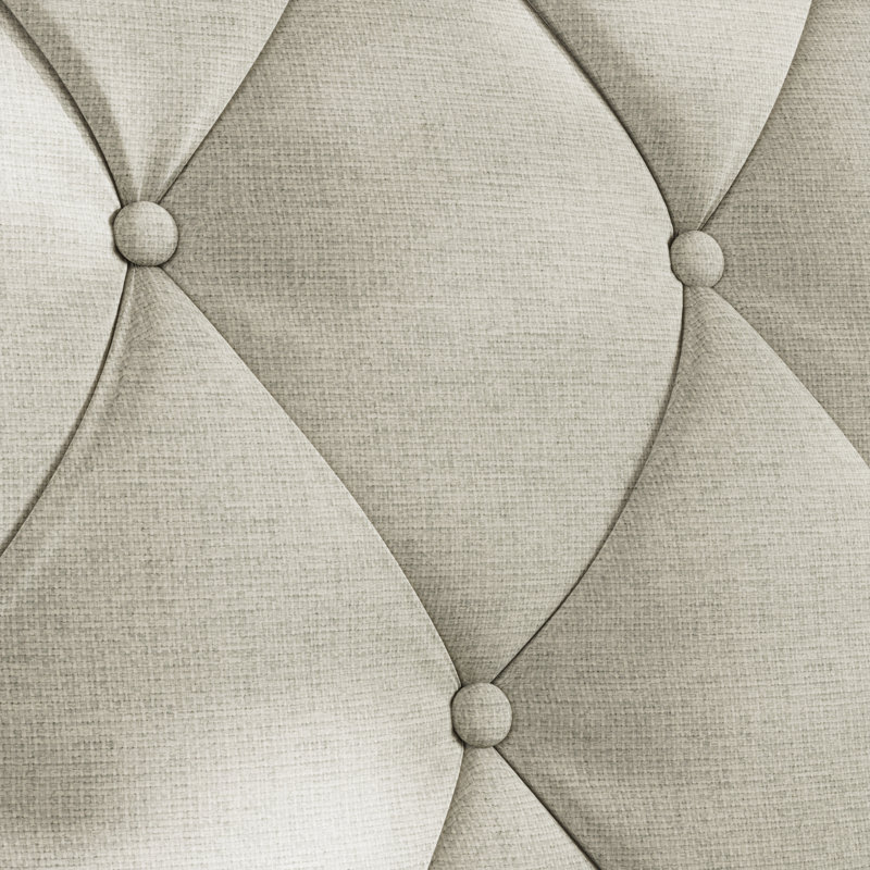 Canapé Chesterfield à accoudoirs roulés 78,75 po Tenice, Beige