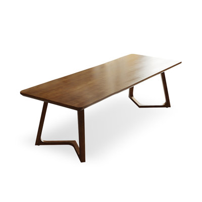 Brown Rectangle Solid Wood Dining Tables