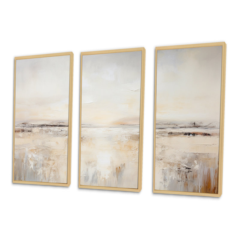 «Abstract Road Track Charm», ensemble d'art sur toile route, Cadre naturel flottant, H 40 po x l 60 po x P 1 po