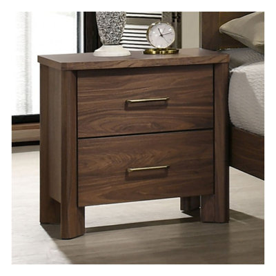 Table de chevet 2 tiroirs avec port USB Giana