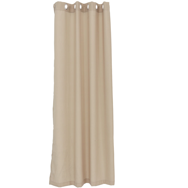Panneau de rideau intérieur ou extérieur moderne filtrant la lumière - beige - 52 po x 84 po, L 52,75 po x L 83,5 po, Beige