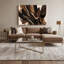 «Lyrical Abstraction 25», art mural sur toile brune-1871959445