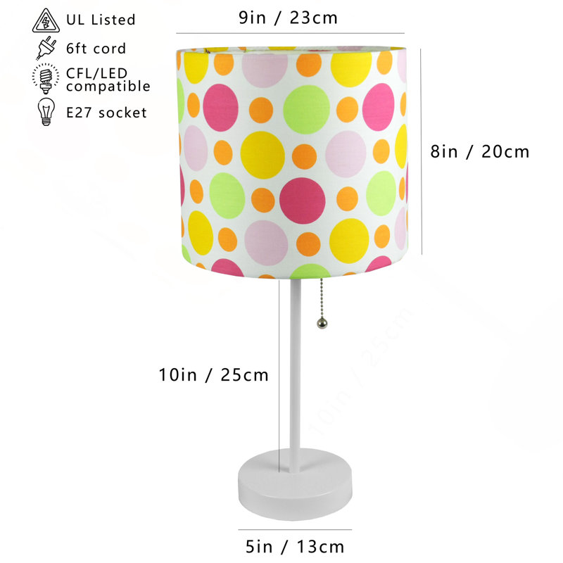 LAMPE DE TABLE BLANC 19 "H