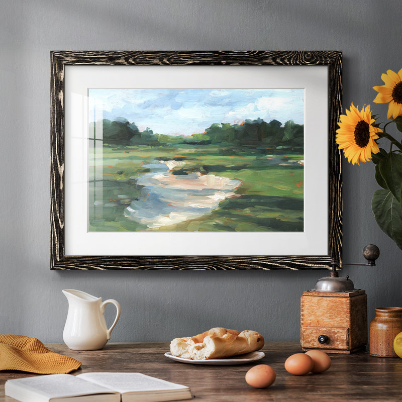" Golf Course Study I ", Black, 14" H x 20" W 