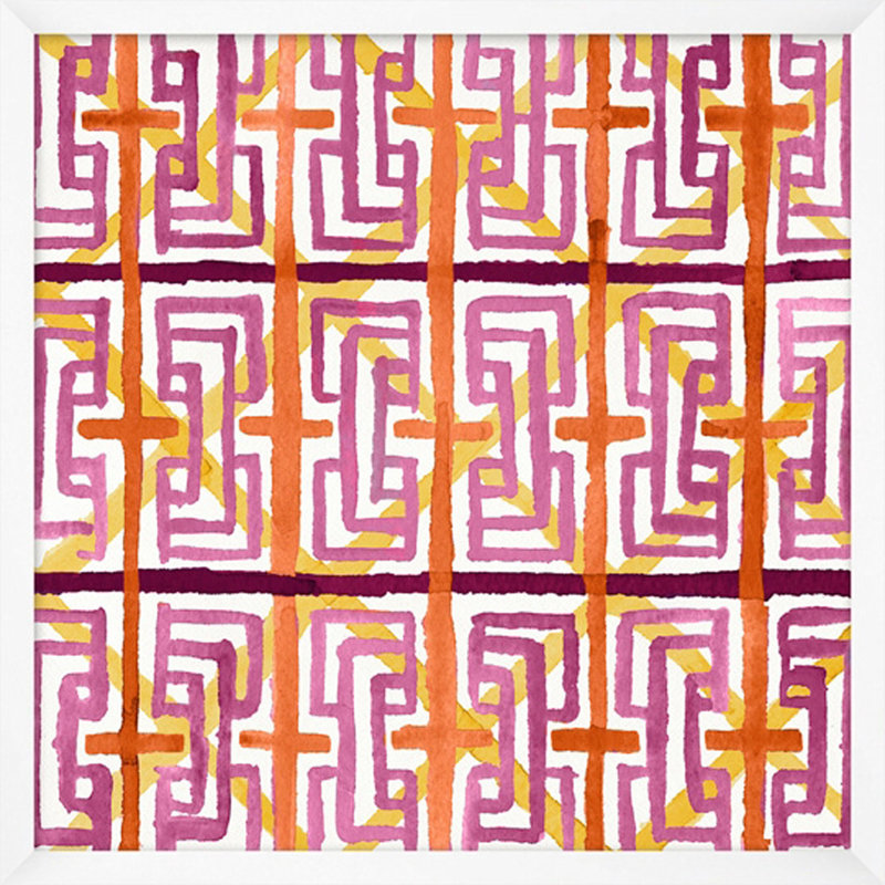 Magenta Geo Pattern 5 Painting