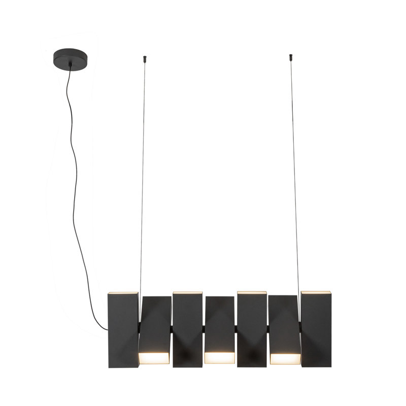 Domino 7 - Light LED Pendant, Black, Black