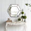 Miroir mural hexagonal au design contemporain en verre-17723839