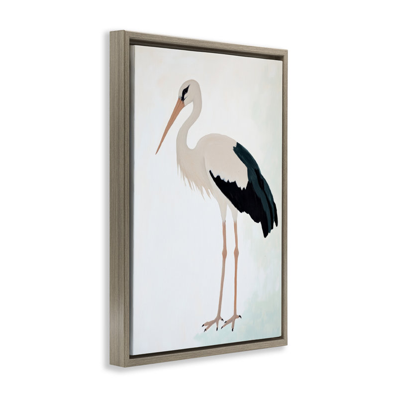Cadre flottant Minimalist Stork Simplicity, design par Sissi et Seb, H 31 po x l 21 po, Cadre flottant orme Montalcino