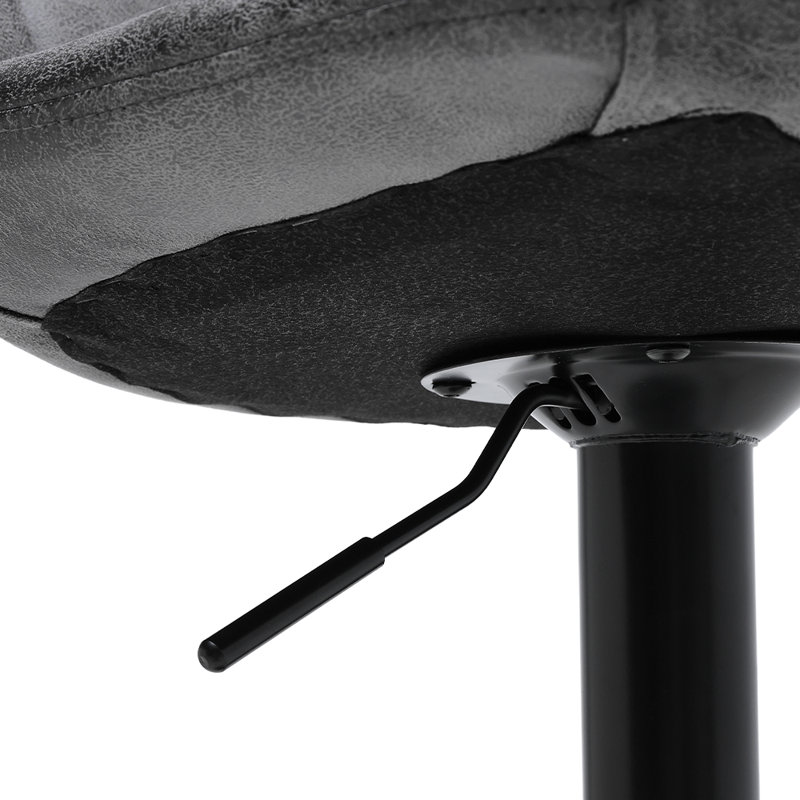 Tacna Upholstered Adjustable Height Counter Stool with Metal Frame