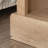Light Brown Oak Rectangular Bedside Table, 22.99"x18.50"x26.02", Farmhouse Style with Smooth Drawer & Open Shelf, Multi-use Home Furniture