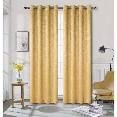 Eruh Semi Sheer Curtain Pair