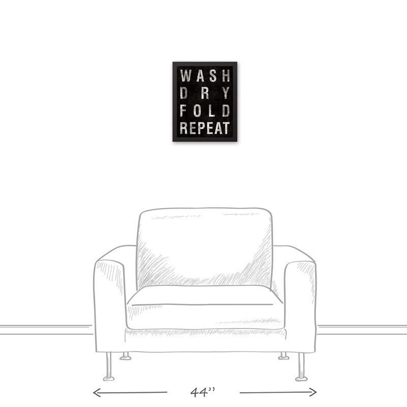 «The Laundry Process», reproduction d'art textuel sur toile, H 14 po x l 11 po, Toile tendue