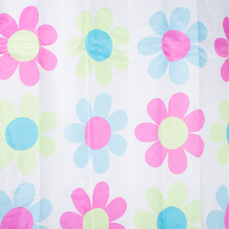 Textile Daisy Shower Curtain