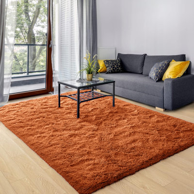 Miltrud Solid Colour Shag Area Rug