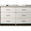 Commode 6 tiroirs 57 po avec poignées-109532675