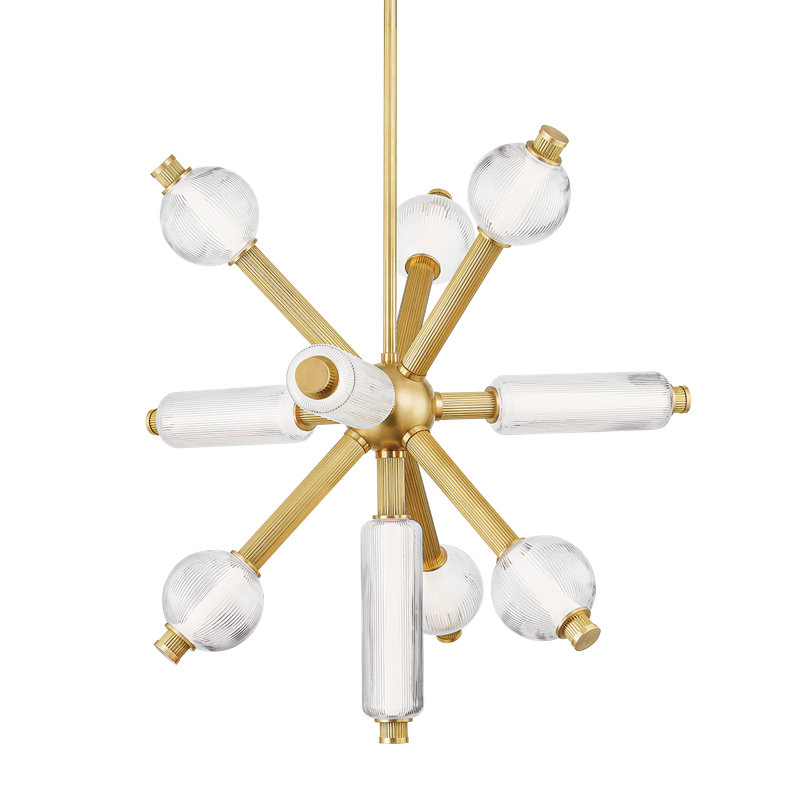 Lustre 10 lumières DEL ATOM par Corbett Lighting