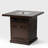 Square fire pit table Propane Fire Table with Stainless steel lid