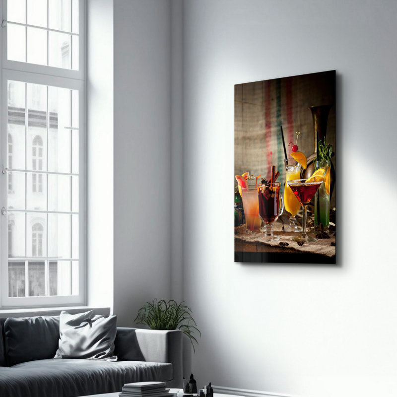 Peinture élégante en verre trempé de 27,6 po x 43,3 po | 100% verre trempé, épaisseur: 0,16 pouce | Œuvre imprimée UV, parfaite pour la décoration intérieure et les intérieurs modernes, des visuels époustouflants pour toute pièce