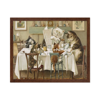 Chats à l'heure du repas