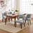Upholstered Solid Wood Dining Side Chair-1558401751