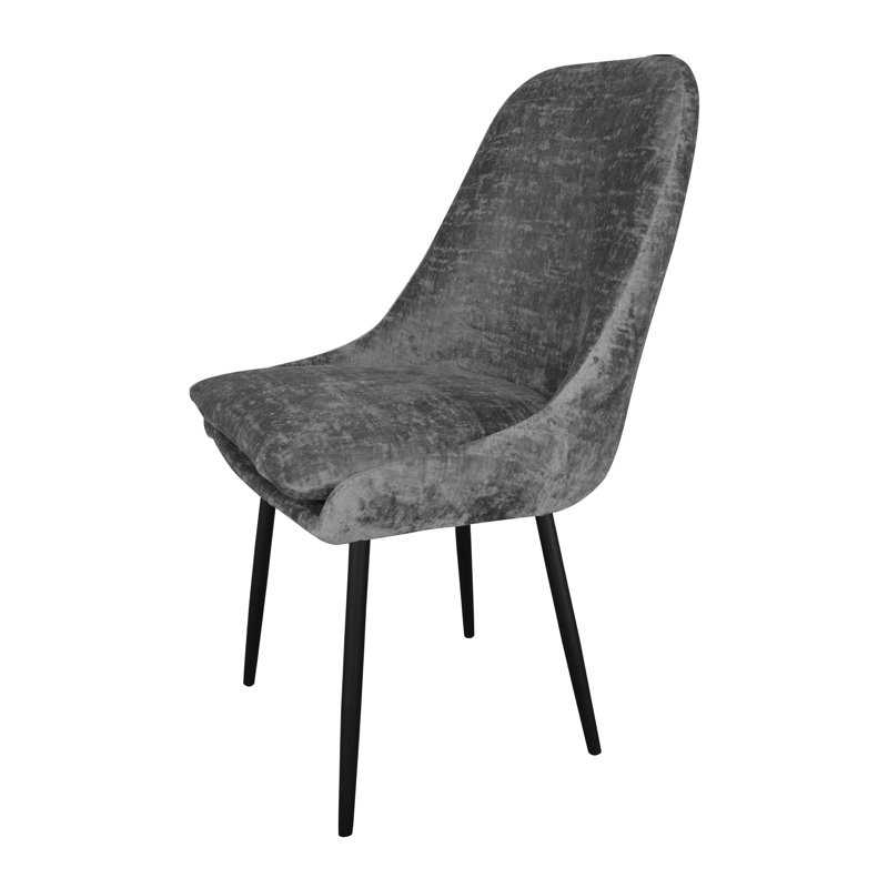 Misty 48cm H Upholstered Side Chair, Grey