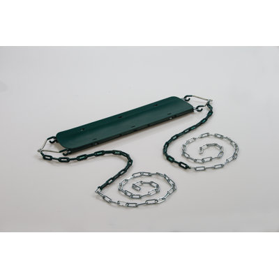 Siège de balançoire vert avec chaînes Beginner