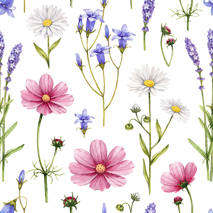 Carrianne 2.5m x 2.5m Matte Mural, 152 x 104cm