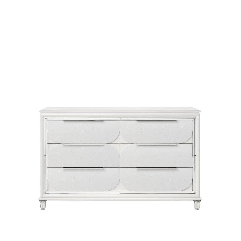 Commode Tarian, finition blanc perle