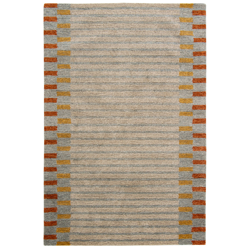 Joist Hand-tufted Wool Rug, Rectangle 6' x 9'