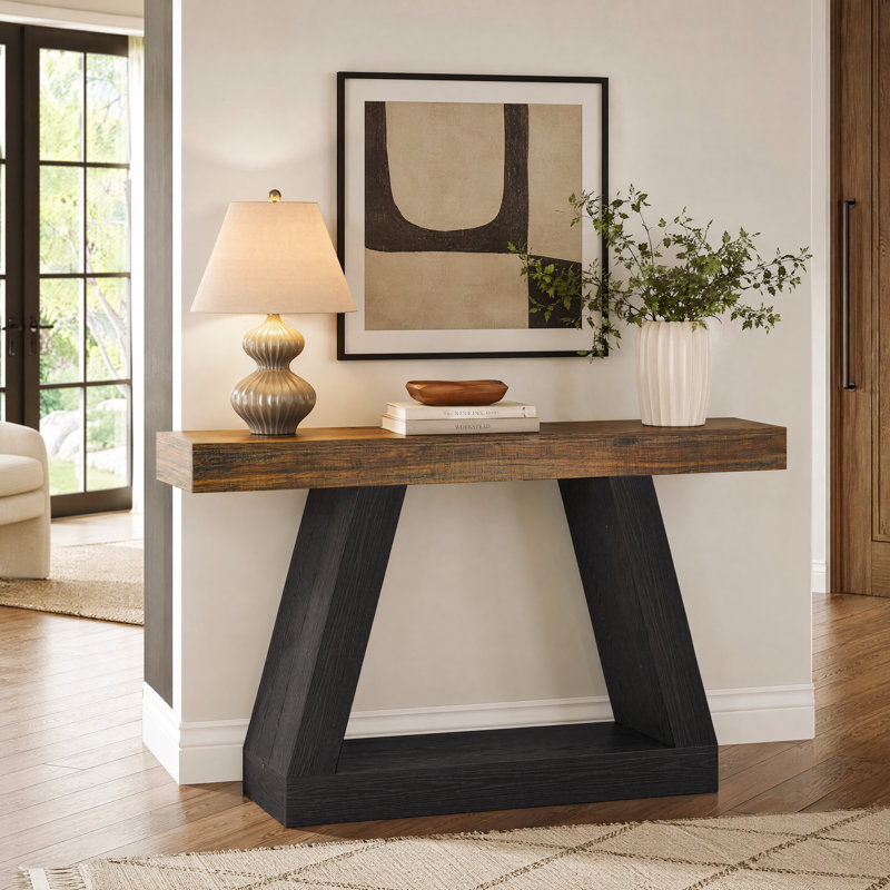 Console de 55,12 po, Brun / Noir